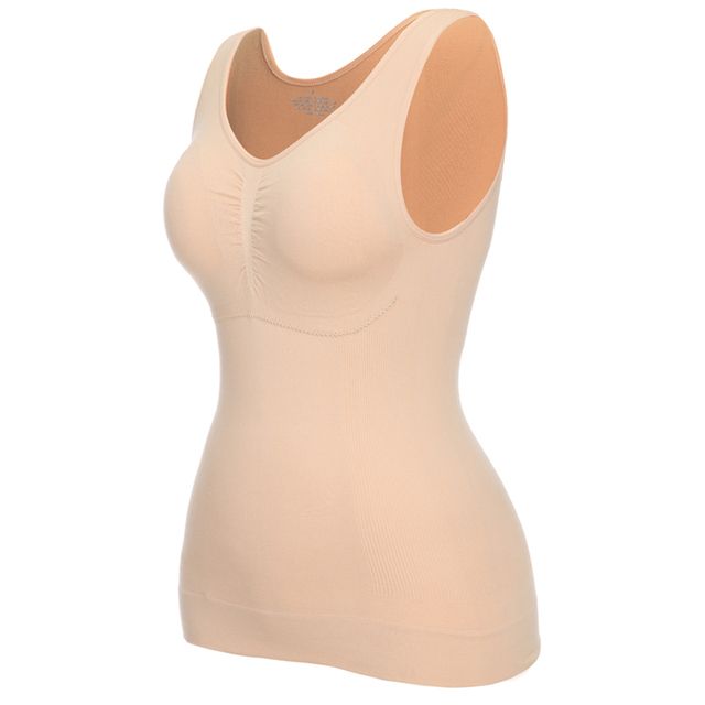 Padded Shaperwear Compression Camisole Body Shaper Woman Tummy Control Tank S Slimming Shapers Wais