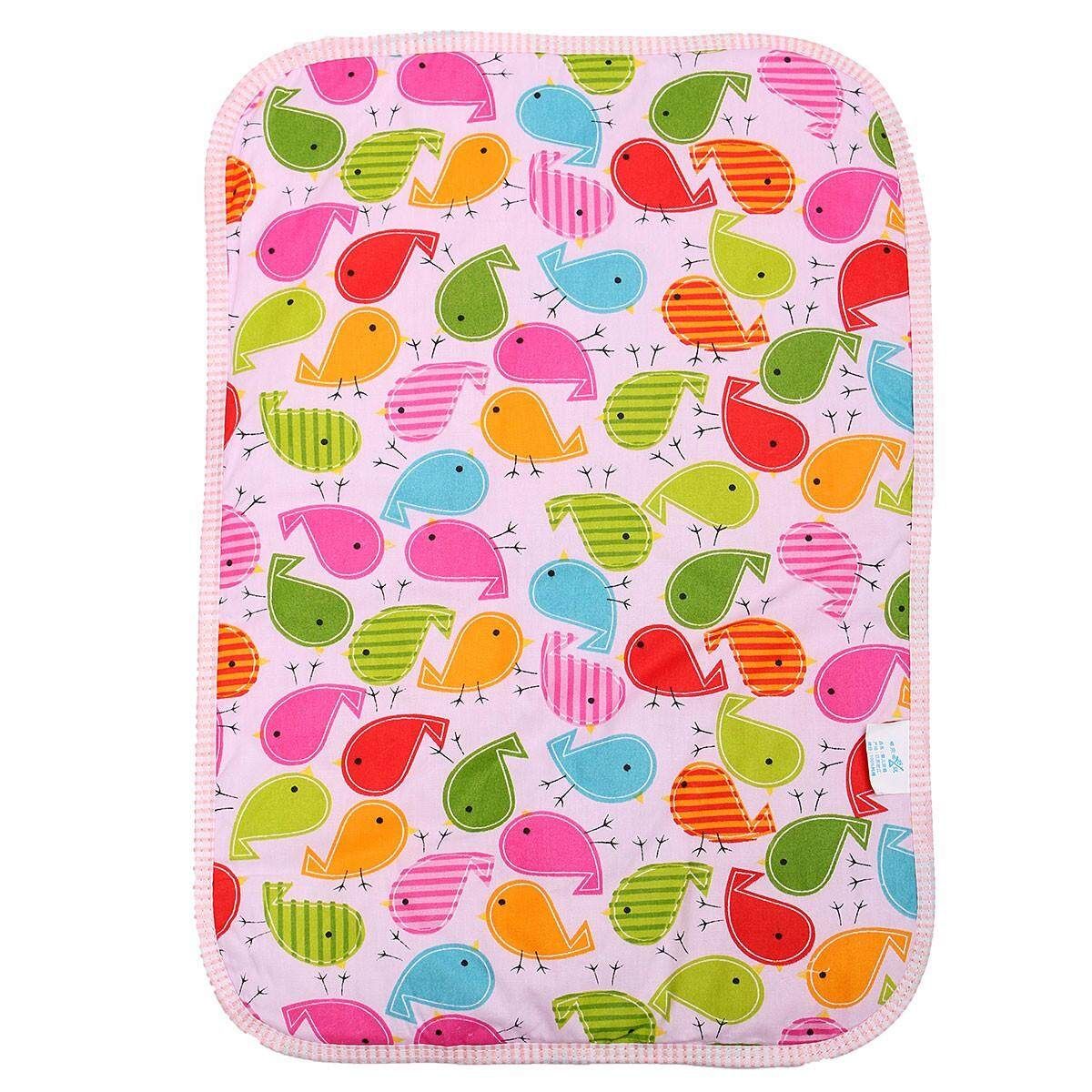 Fashion Cartoon Aborsbent Baby EVA Waterproof Urine Mat Changing Pad Coffee