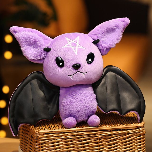 Dark Series Plush Bat Toy Pentacle Moon Bat Doll Stuffed