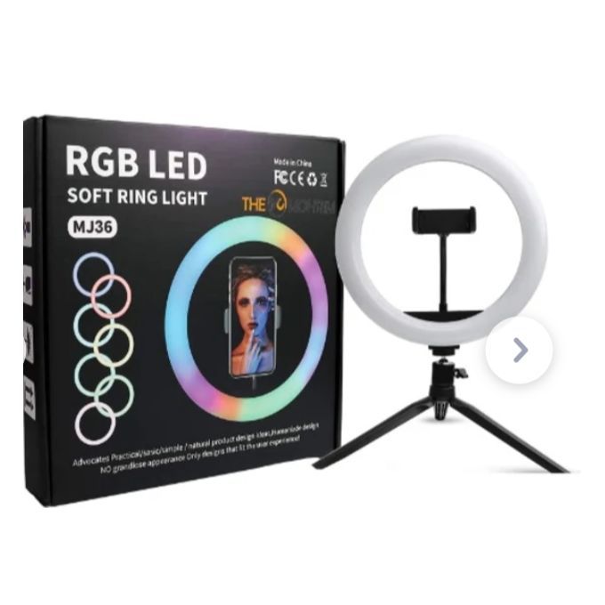 14 Inches (MJ36) Rgb Color Selfie Light - With Tripod Stand