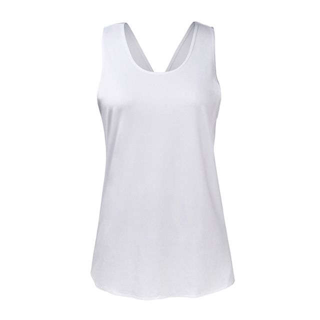 Sleeveless Yoga Shirt Singlet Women Tank Gym Sport White_S