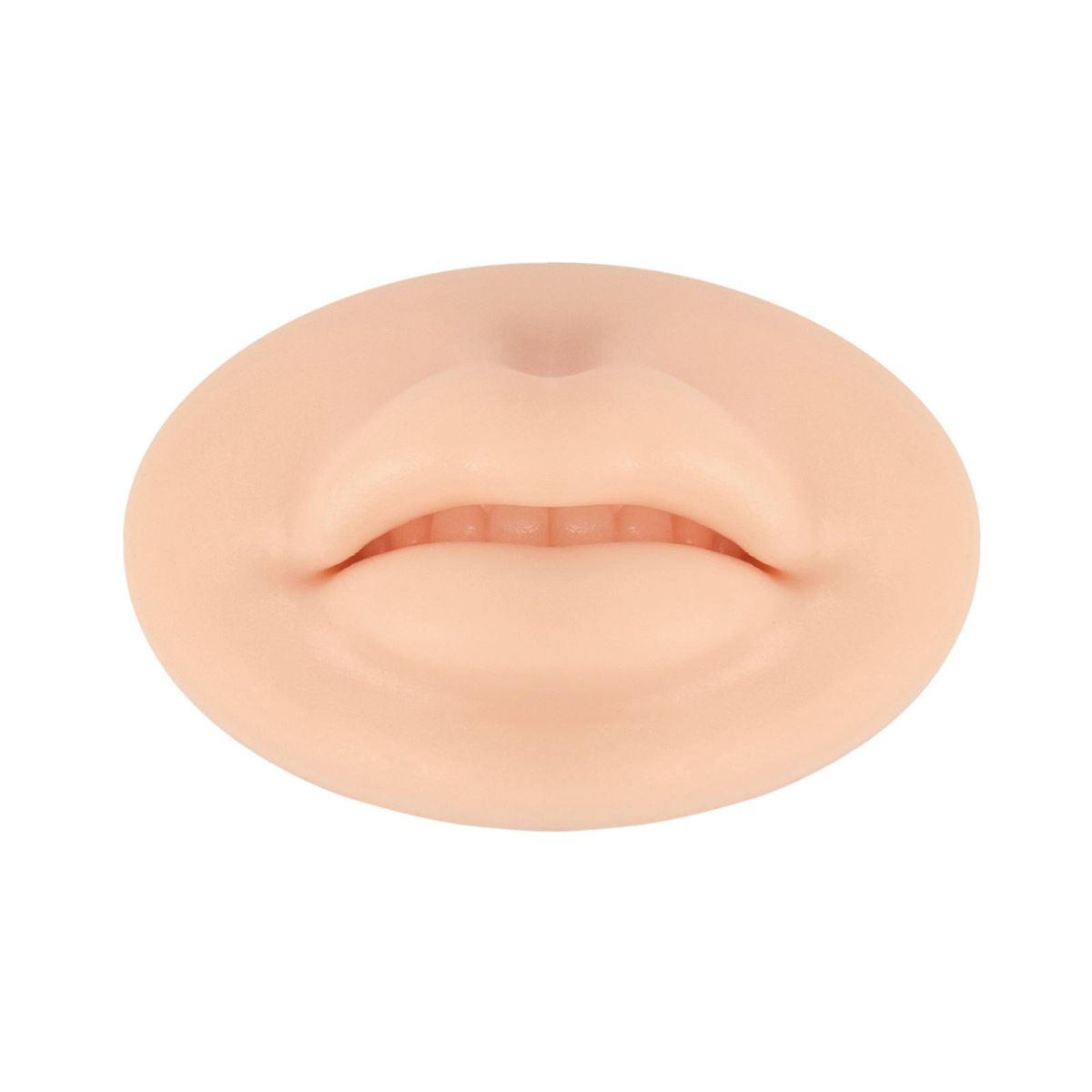 1Pc 3D Skin Color Double-sided Three-dimensional Simulated Lips Thickened Soft Elastic Silicone Lip Tattoo Eyebrow Tattoo Practice Skin