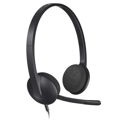 H340 USB Computer Internet Headset-Skype Certified