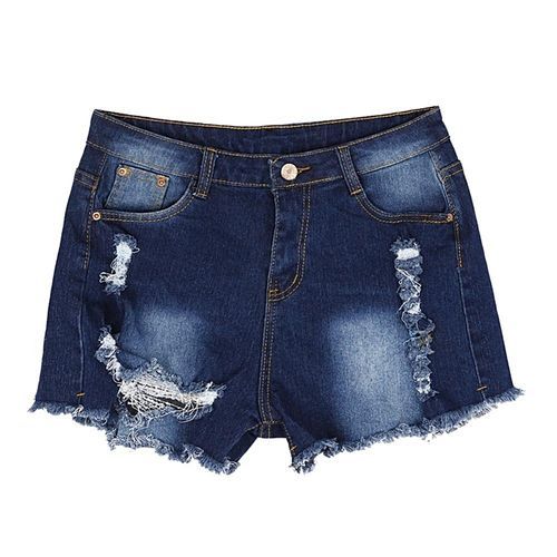 Women Girls Sexy Pants Summer Beach Casual Short Jeans High Waist Shorts XL (Color:As Firstt Picture)