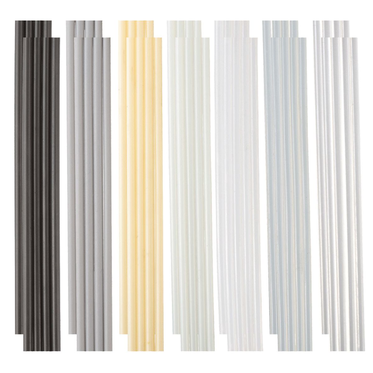 56PCS 7 Types Of Plastic Welding Rods(PP PU ABS PE TPO PA