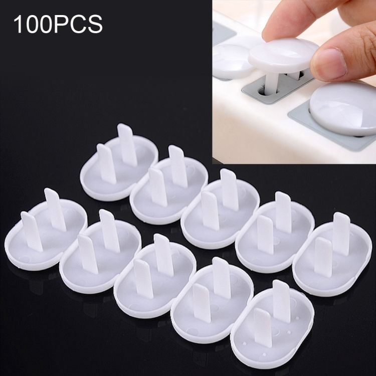 100 PCS 2 Hole Baby Electric Sockets Safety Protection Cover