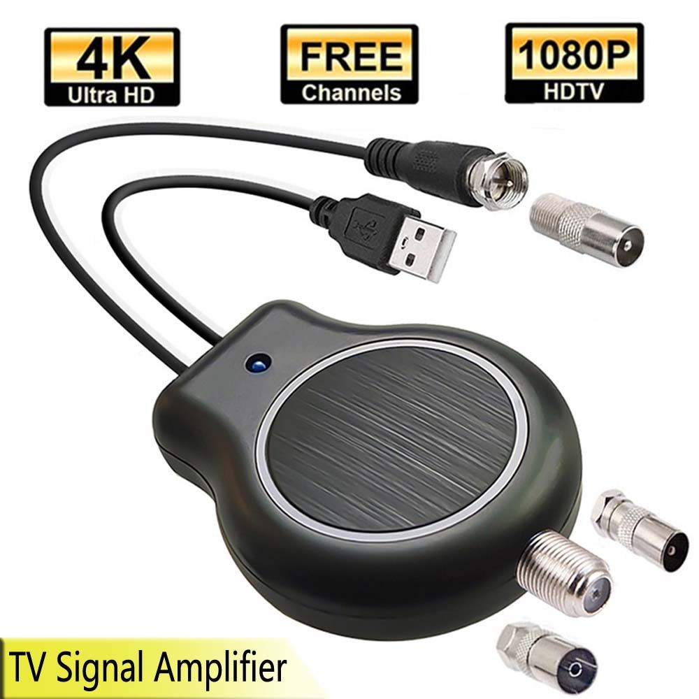 Outdoor Or Indoor 1080P 4K HD Digital TV Television Box Signal Amplifier 32dBi Enhanced USB Power