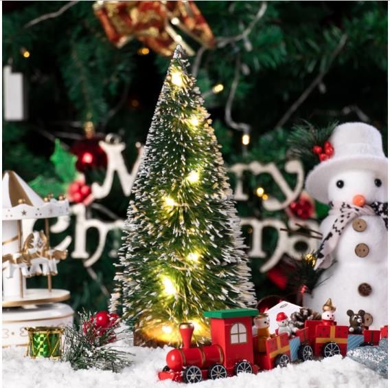 LED Light Pine Needle Desktop Decorative Christmas Tree