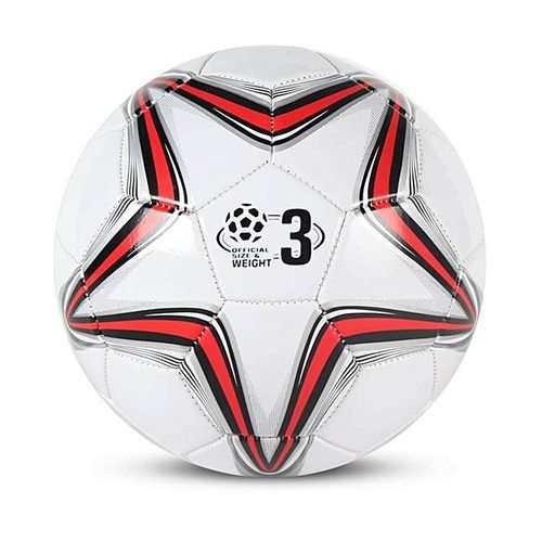 2 Color Spot Stock Machine Sewn 3 Football Kindergarten Football Indoor Children's Football (Red,White/Size:3)