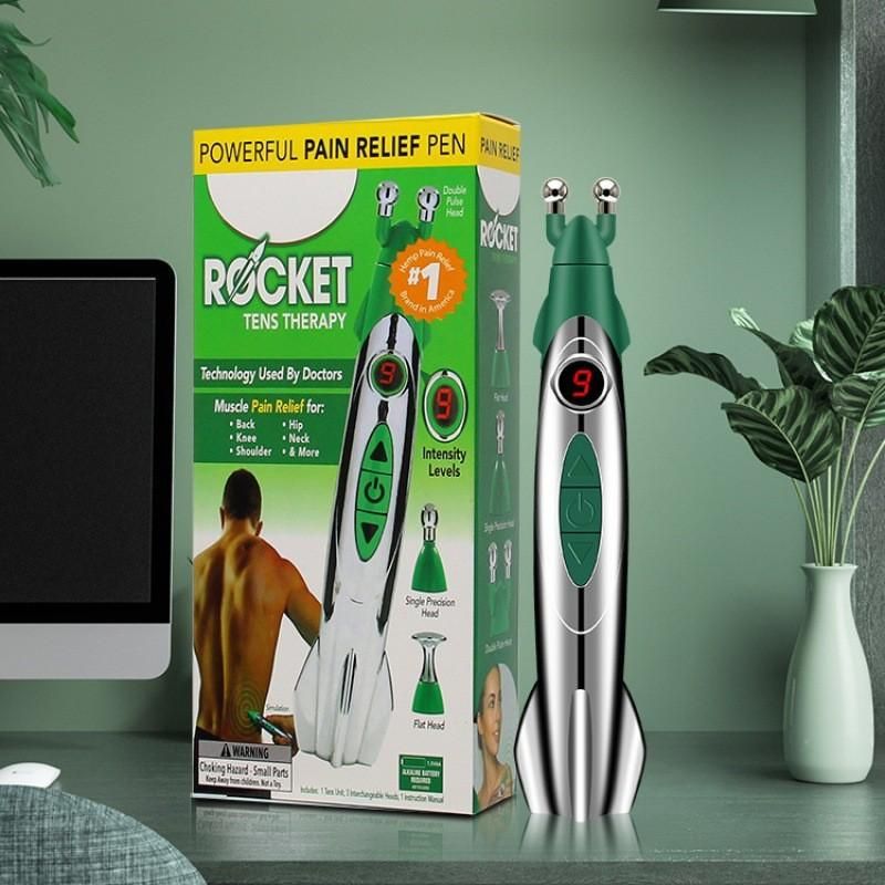 Hempvanarocket Muscle Massage Physiotherapy Pen Acupuncture Point Acupuncture Pen Electric Meridian Dredging Electrotherapy Pen