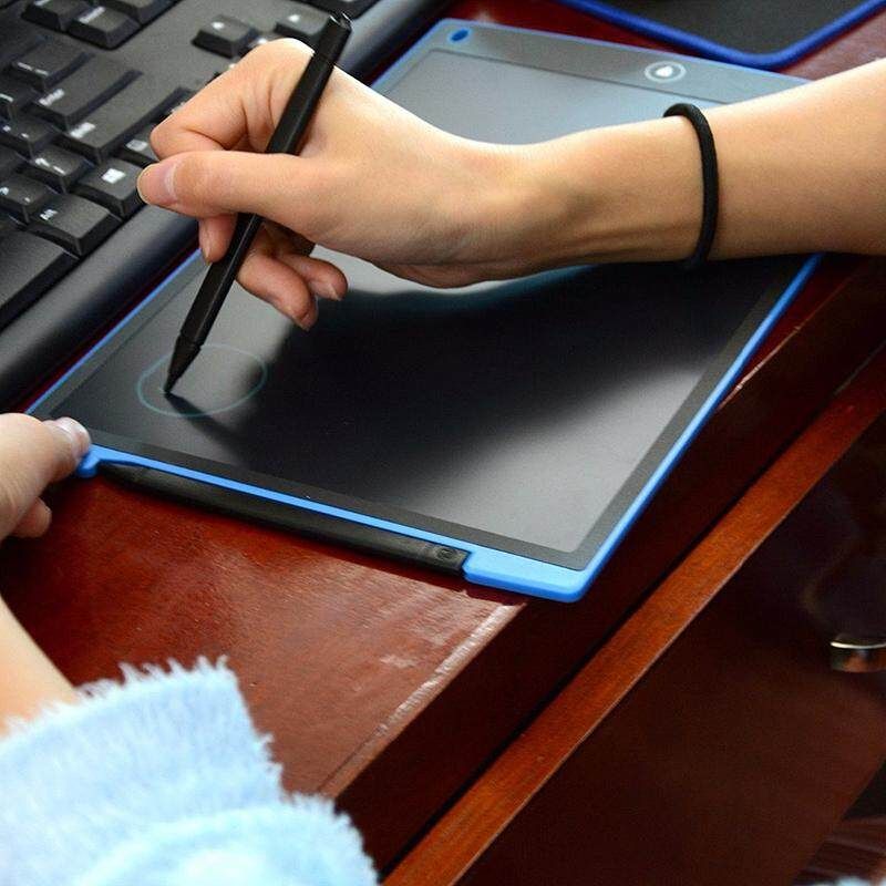 12'' Digital LCD Writing Drawing Tablet Board Pad Kids Notepad Writer Blue (blue)