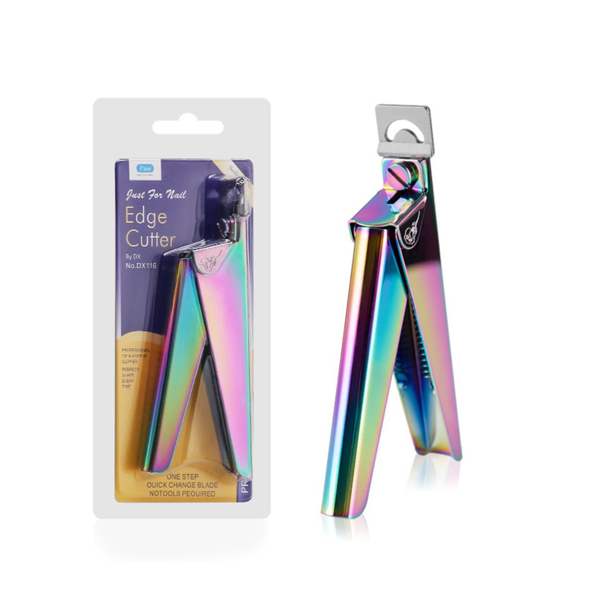 Nail Tip Clipper Nail Edge Cutter Adjustable Stainless Steel