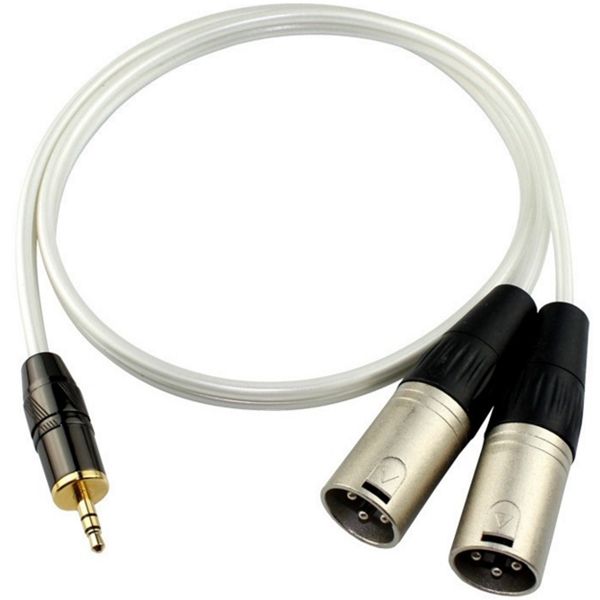 3.5MM Male Connector To Dual XLR Male Connectors Cable