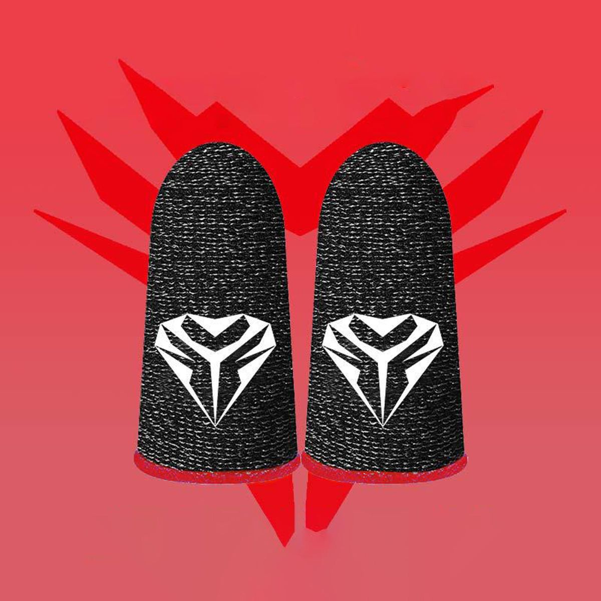 Game Controller Mobile Finger Sleeve Sweat Proof Gaming Thumb Red