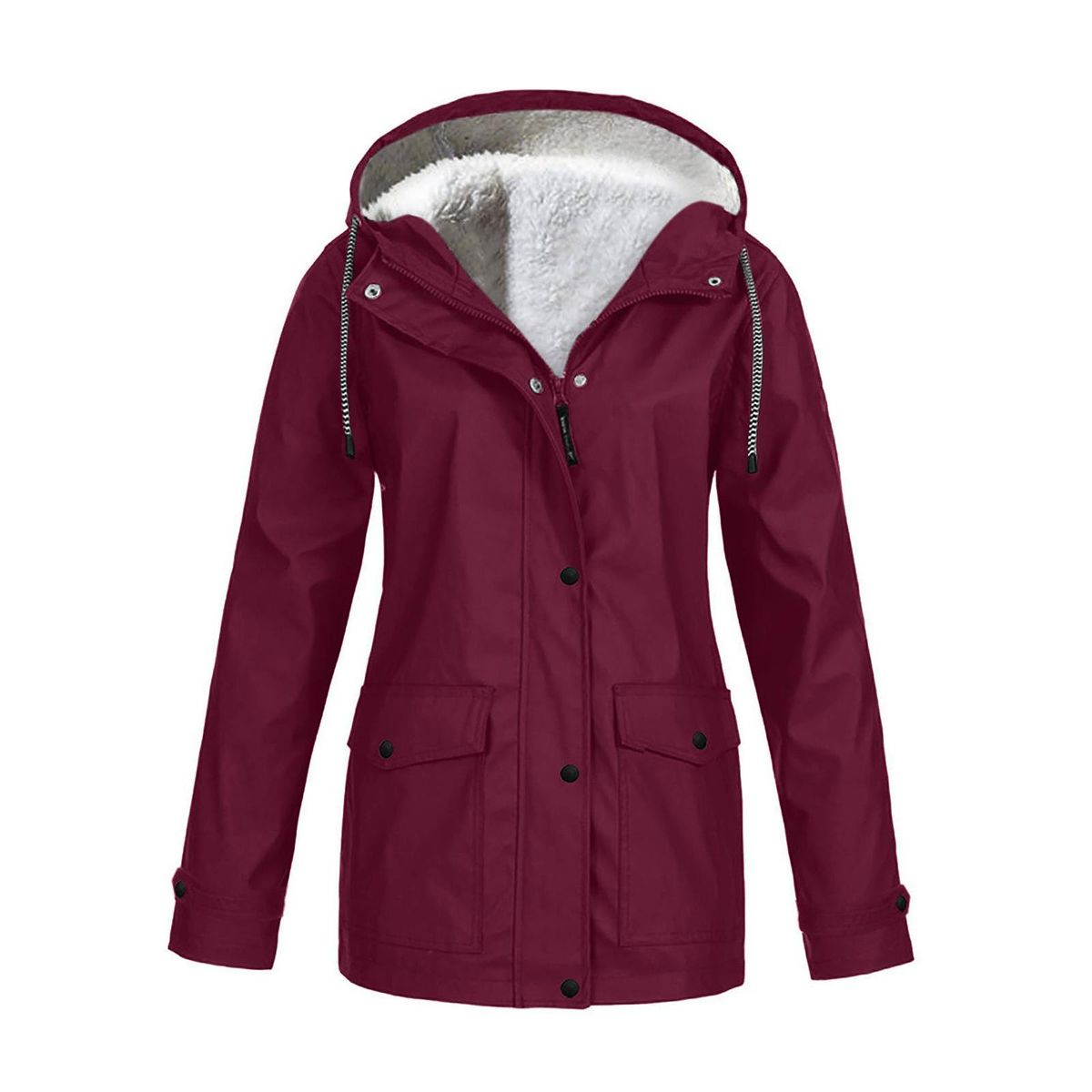 Windproof Hoodie Woman Jacket Winter Warm Waterproof Rain
