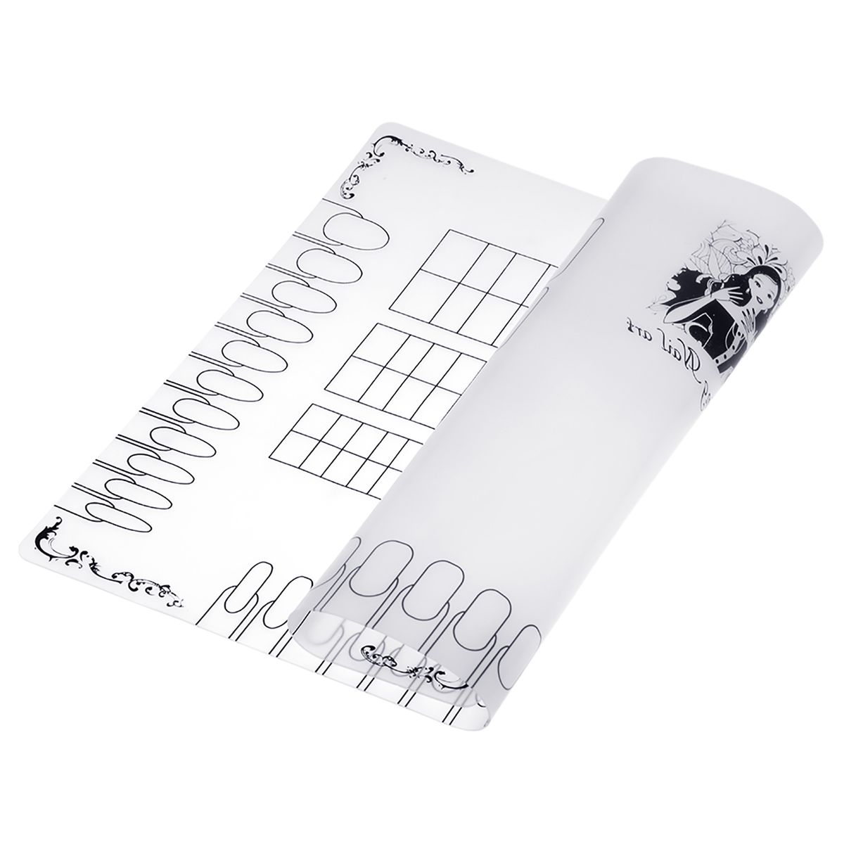Nail Art Manicure Silicone Mat Foldable Washable Soft Table