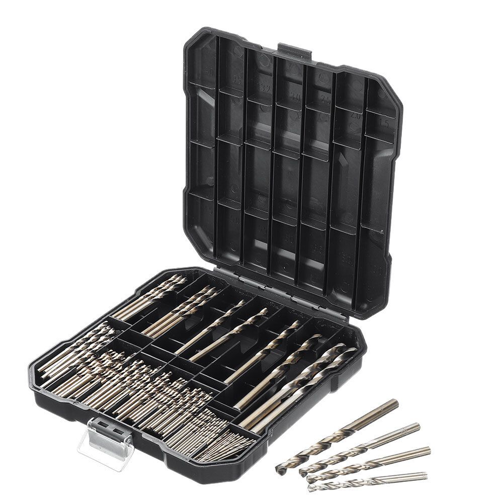 Drillpro 99Pcs M35 Cobalt Drill Bit Set 1.5-10mm HSS-Co