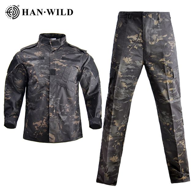 Han Wild Jungle Combat Airsoft Pants Black CP_XS-(50-60kg)