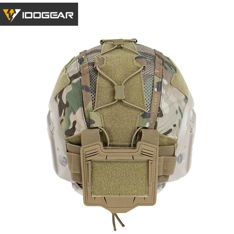 Helmet Cover For Maritime Helmet With NVG Battery Pouch Hunting  Multicam