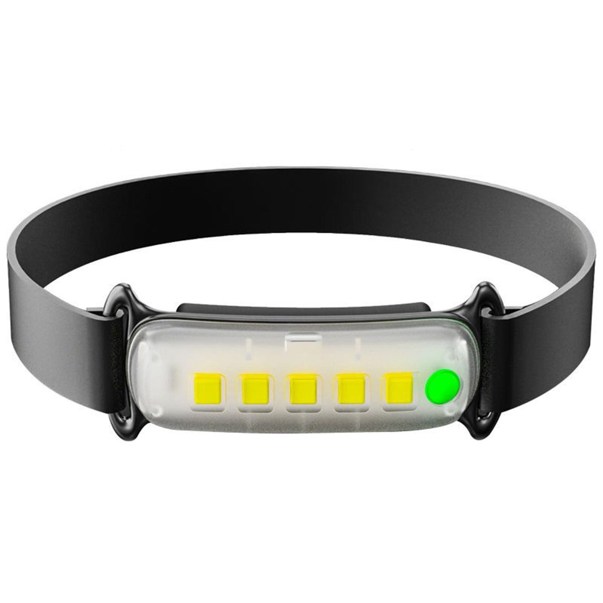 COB LED Night Running Cycling Head Lamp Black