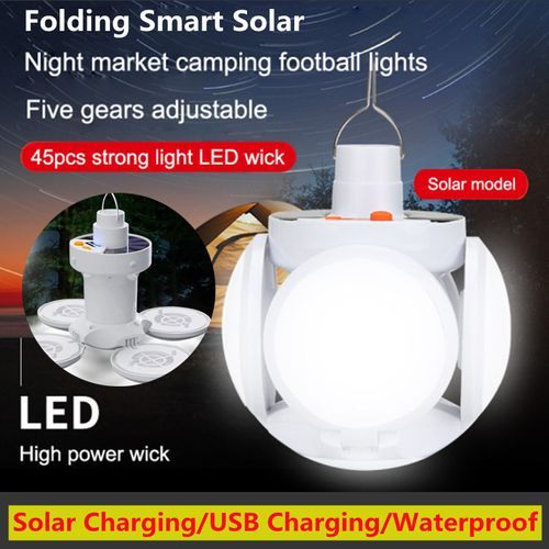 Solar Usb Charging Led Bulb Hooking Light Multifunction Portable Lantern Flashlights Camping