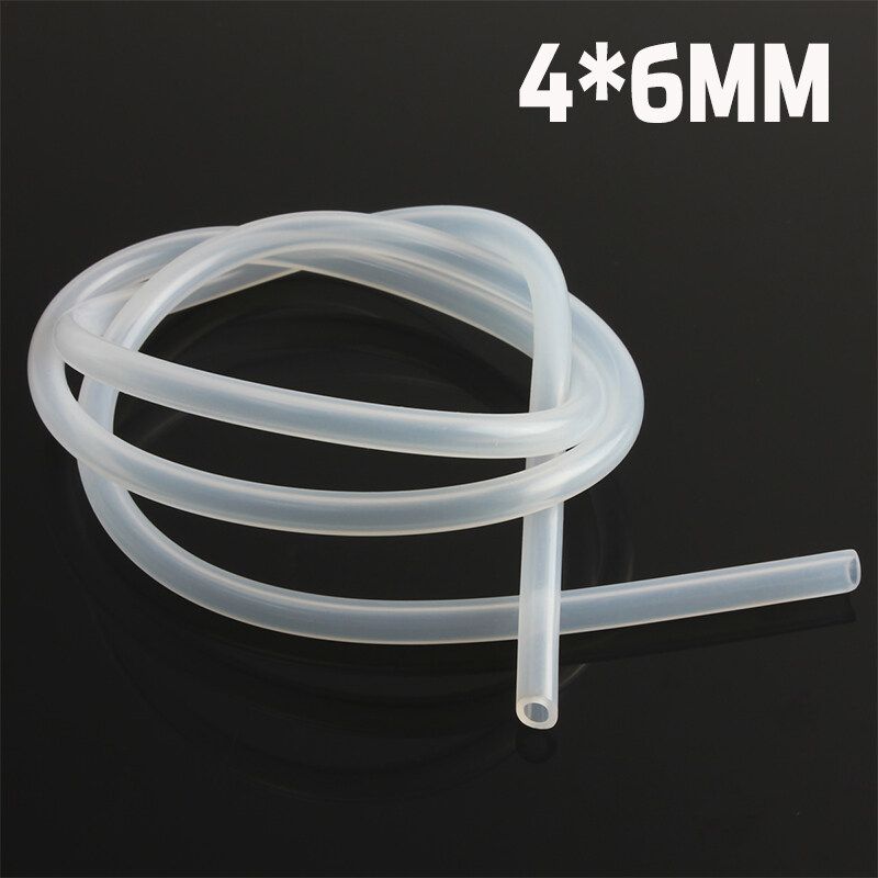 3M Food Grade Transparent Silicone Rubber Hose Flexible Silicone Tube -60℃-280℃ Temperature Range 4x6mm