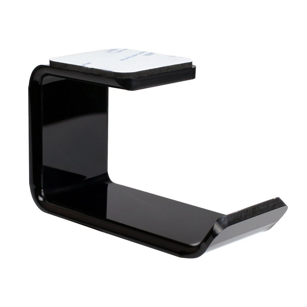 1PC Portable Sticker Headphone Bracket Hanger Under Desk Wall Mounted Headset Holder Hook Earphone Stander