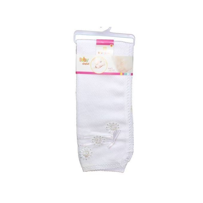 White Shawl For New Born Baby