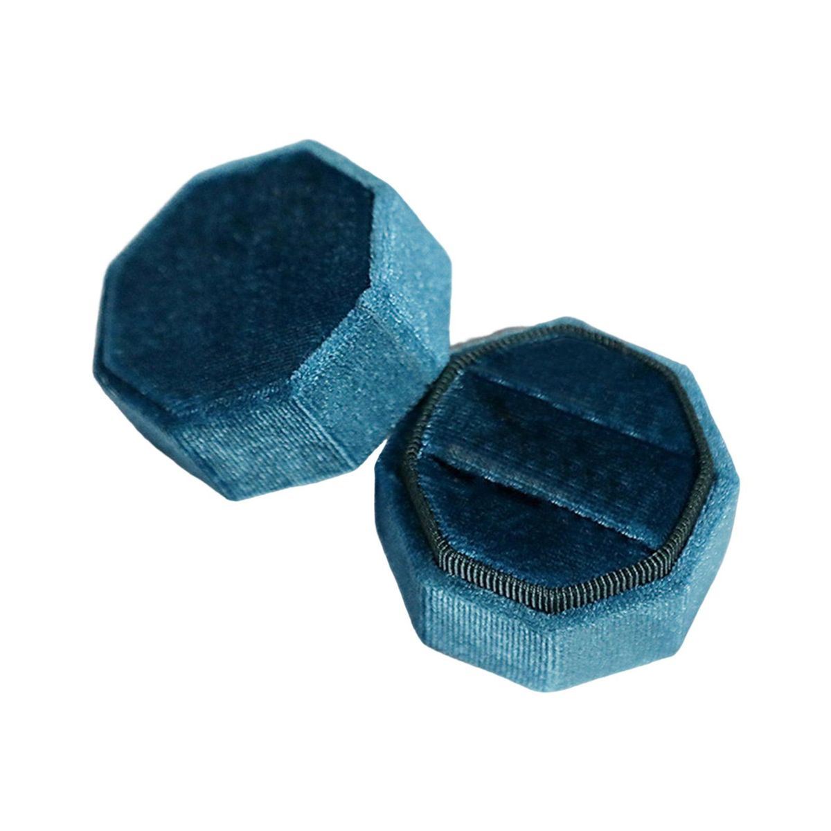 Jewelry Box Couple Rings Box Dressing Table Jewelry Organizer Light Blue