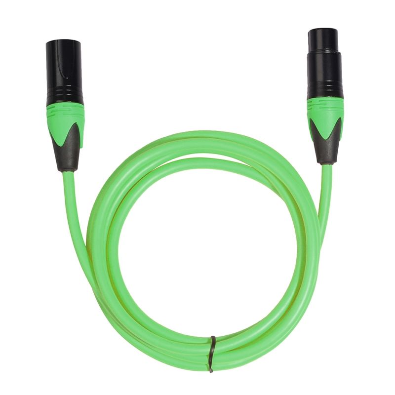 XRL Male To Female Microphone Mixer Audio Cable, Length: 5m (Green)