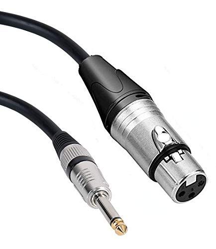 Microphone Cable Mono To XLR Female Microphone Cable 5Meters