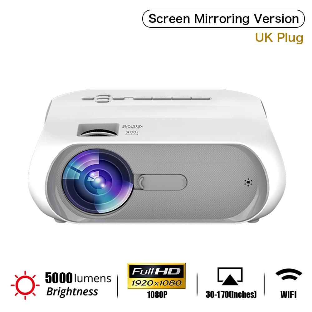 T9 Mini Projector 2022 Upgraded Portable Video-Projector,5000 Lumens Multimedia Home Theater Portable Movie Outdoor Projector, Compatible with Full HD 1080P HDMI,VGA,USB,AV,Laptop,Smartphone