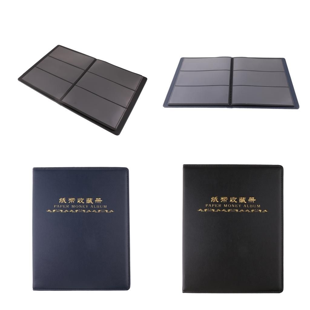 2-pack Paper Money 60 Pockets Album Clear Note  Storage Holder