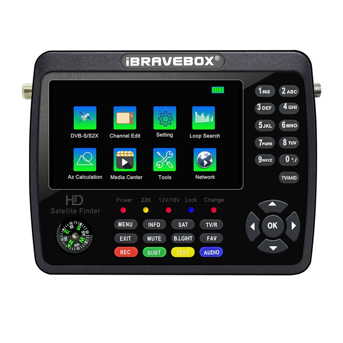 IBRAVEBOX  V10 Finder Max+ HD Satellite TV Signal Finder