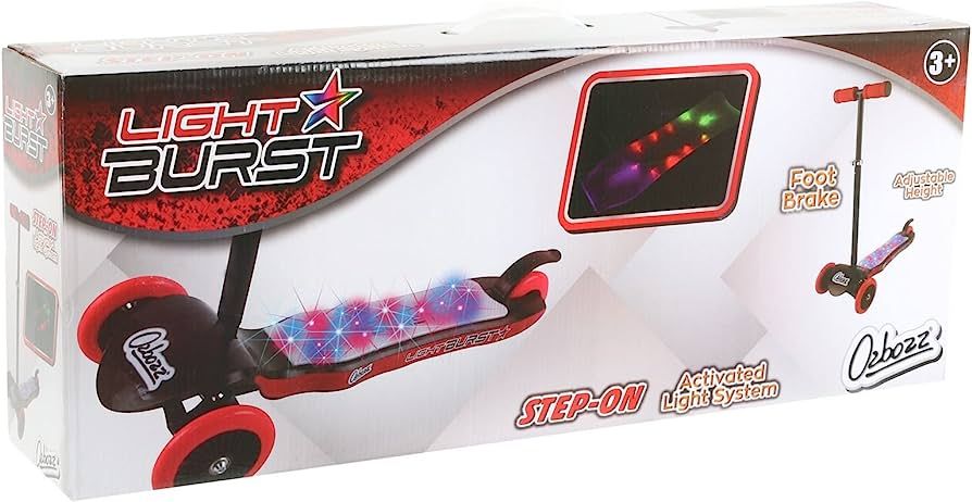 LIGHT BURST SCOOTER  BLACK-RED