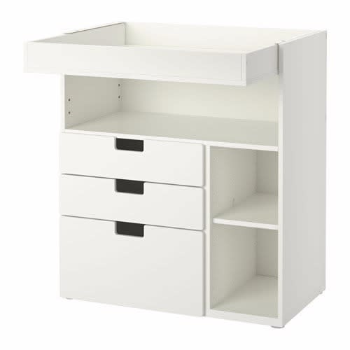 J Best  Stuva Changing Table With 3 Drawers - White