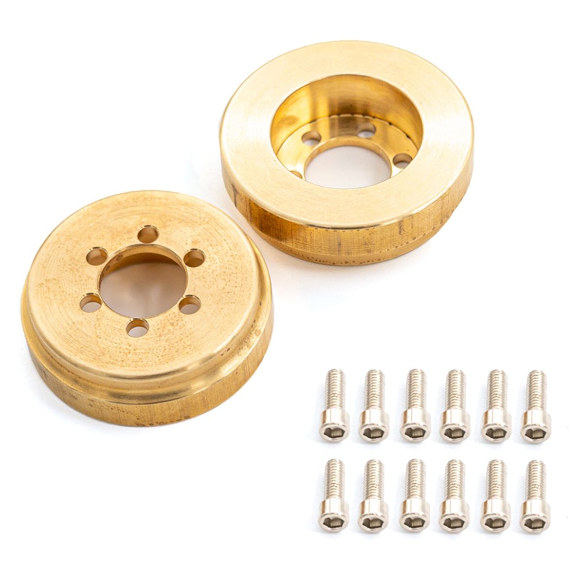 2PCS Brass Internal Wheel Weight Block Replacement For 1/10