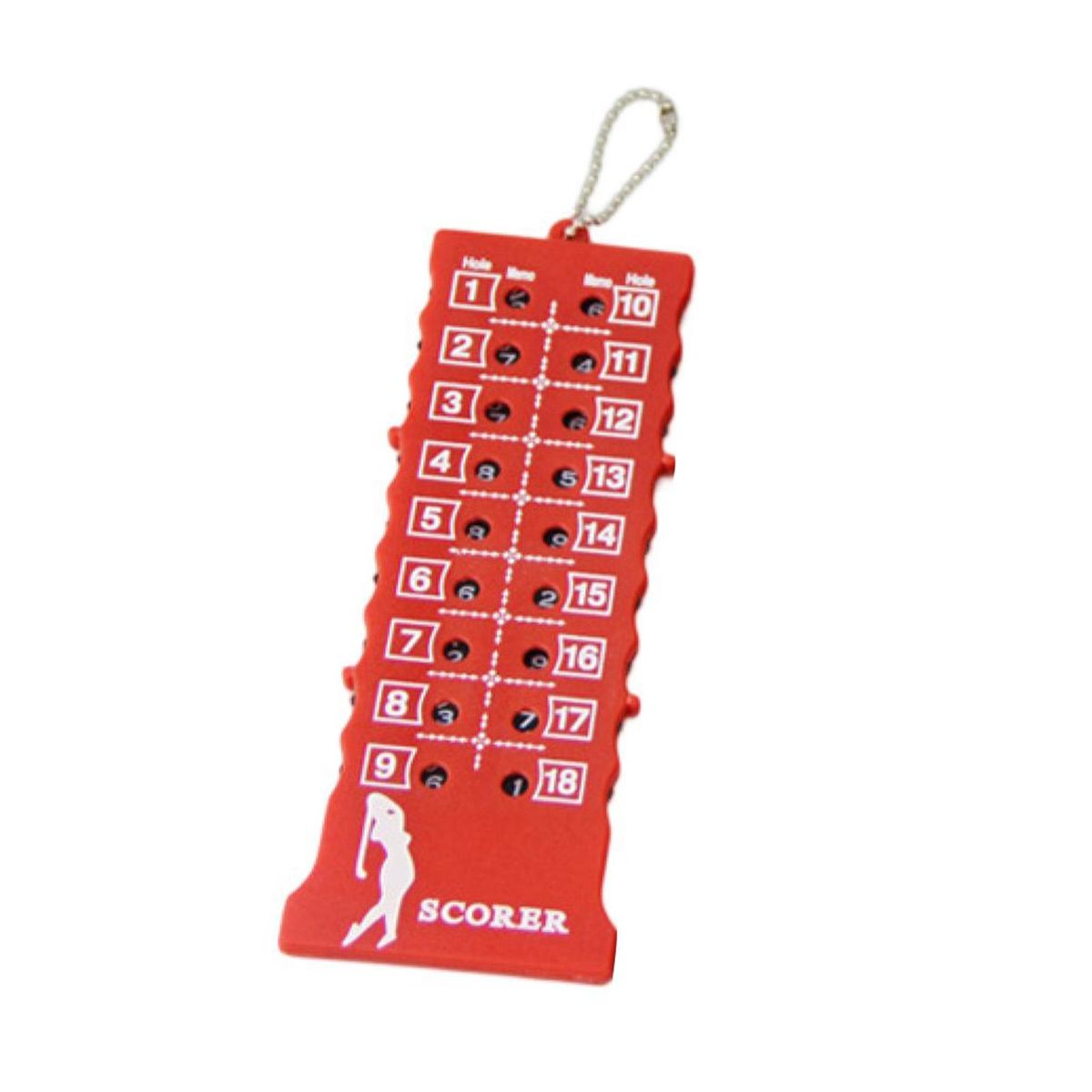 Golf Bar Scorer Golf Score Indicator with Key Chain Red