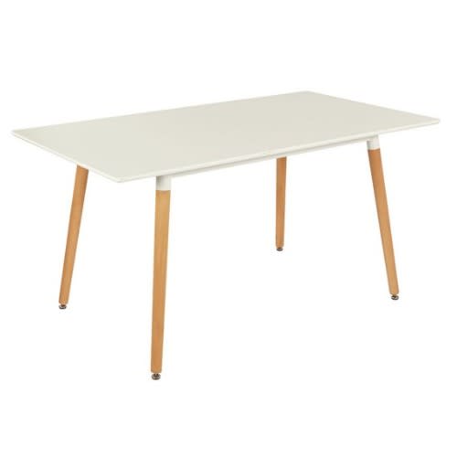 Home Charlie Extendable 6 Seater Dining Table- White