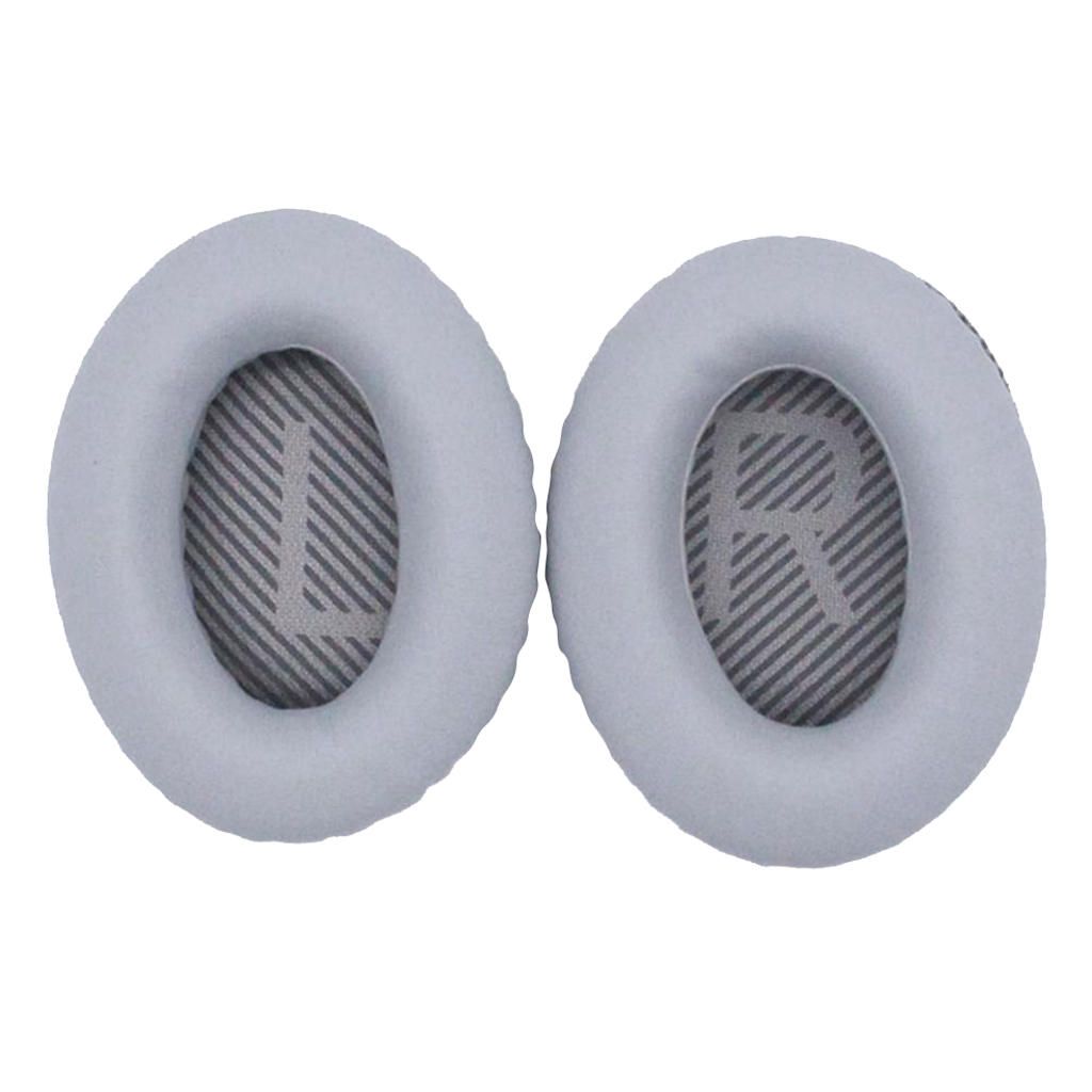 2 Piece EarPads Ear Cushions For Quiet Comfort 35(QC35) Headset Gray