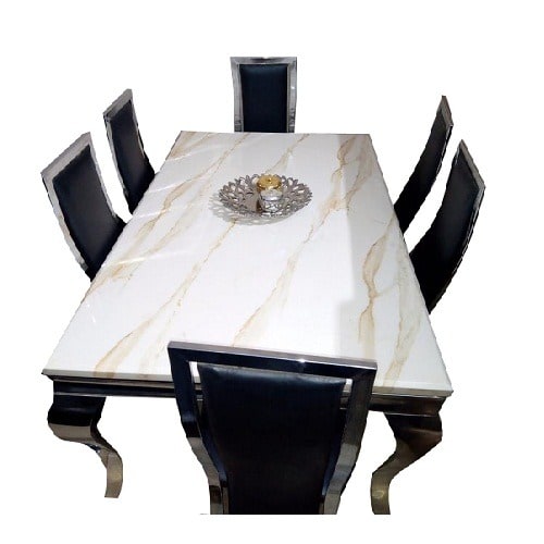 Marble Dinning Table With 6 Chairs