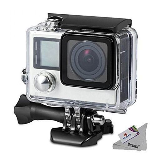 Deyard 45M Underwater Waterproof Housing Case With Quick Release Mount And Thumbscrew For GoPro Hero 4 And Hero 3+ Action Camcorder - 45 Meters Underwater Photography
