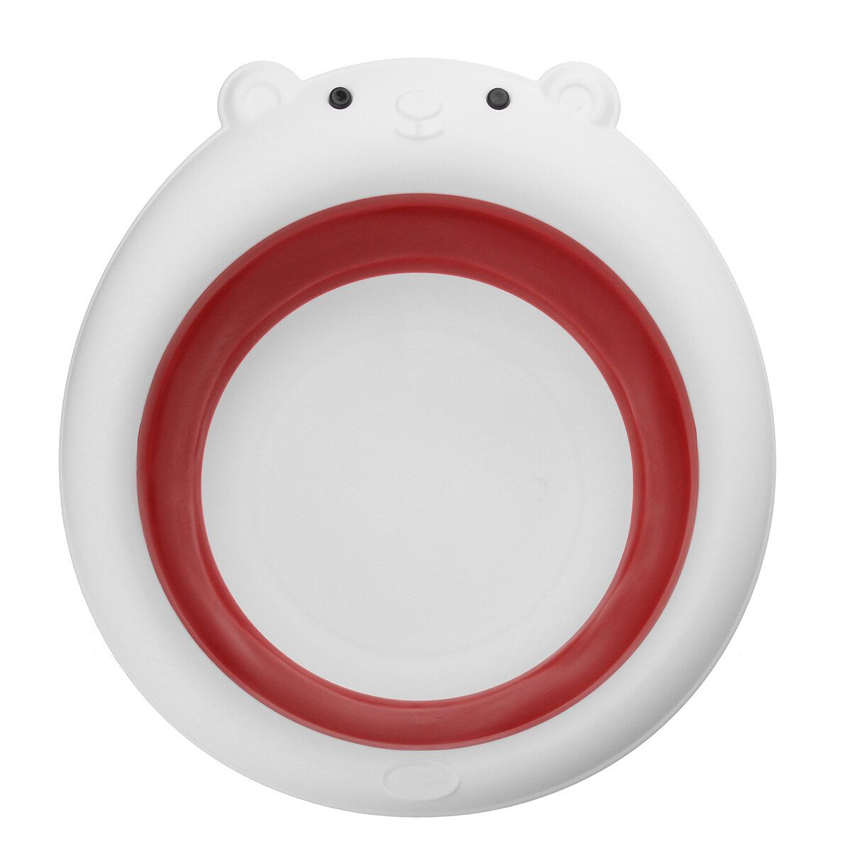 Infant Baby Washbasin Folding Basin Portable For Kid Cartoon Foldable Face Basin Red