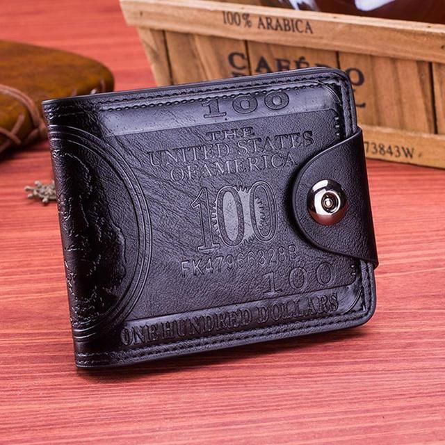 Billeteras de mano para hombre bolso largo de gran capacidad 4 colores-2 black