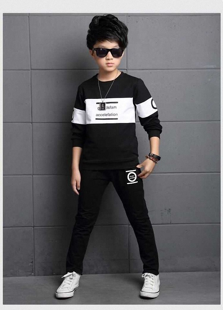 [Top + Pants] Boys Suits Children's T-shirt Boys Clothes Two-piece Set