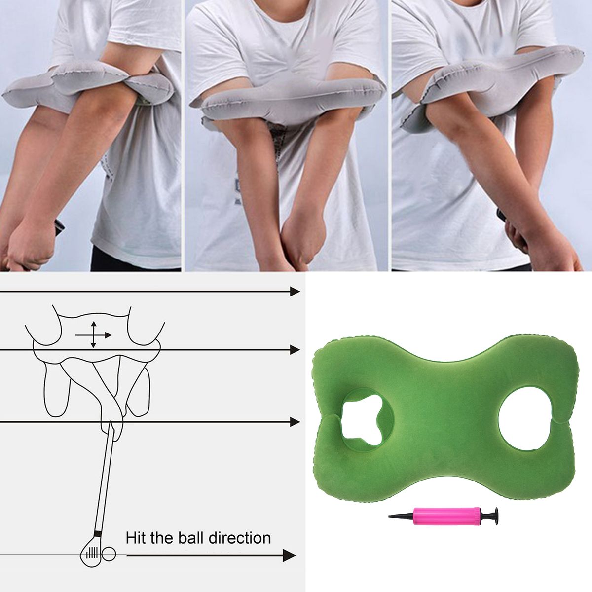 Golf Swing Arm Posture Corrector Band Belt Gesture