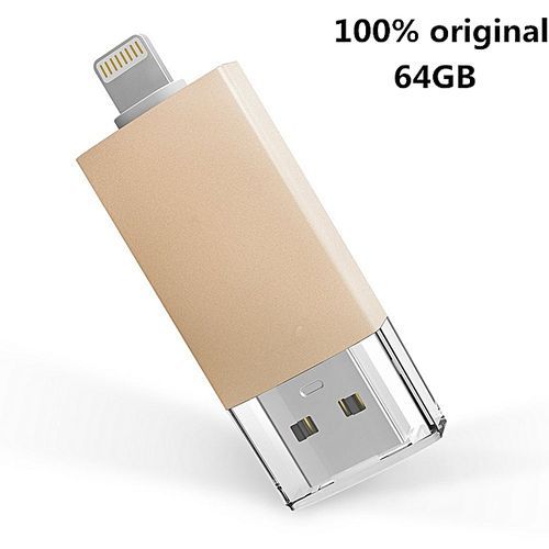 IPhone Flash Drive 64GB, Omars OTG USB 3.0 External Storage Memory Stick Adapter Expansion Compatible IPhone, IPad, IPod, Mac, Android And PC