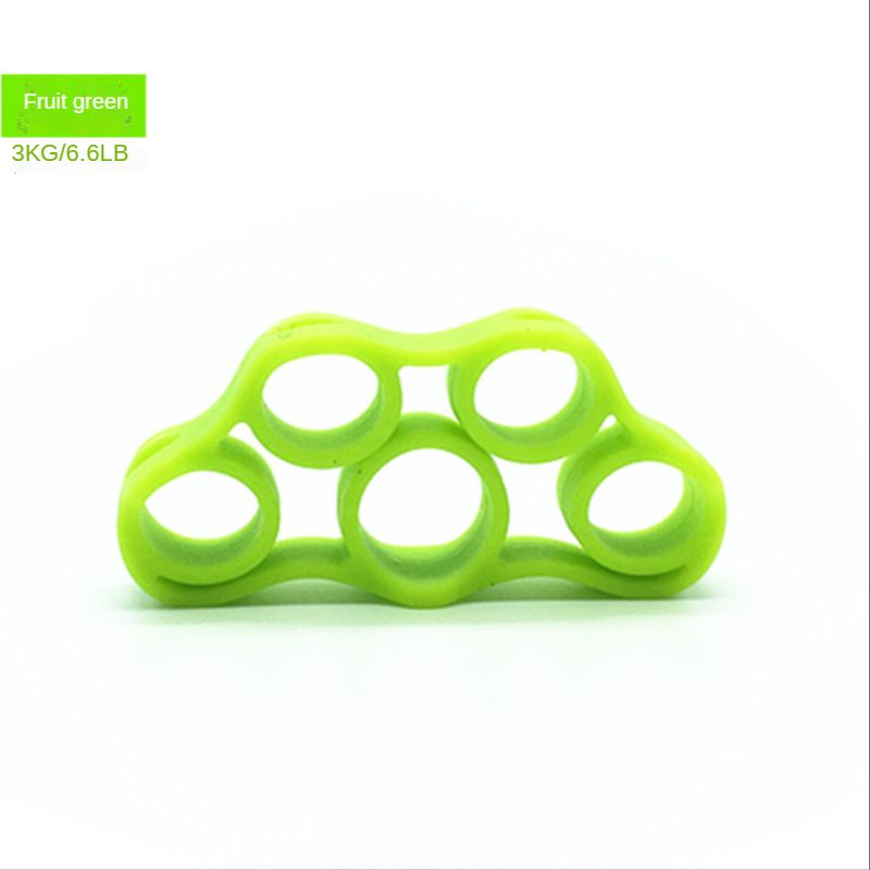 Hand Gripper Silicone Finger Expander Exercise Hand Grip Wrist Strength Trainer-Red
