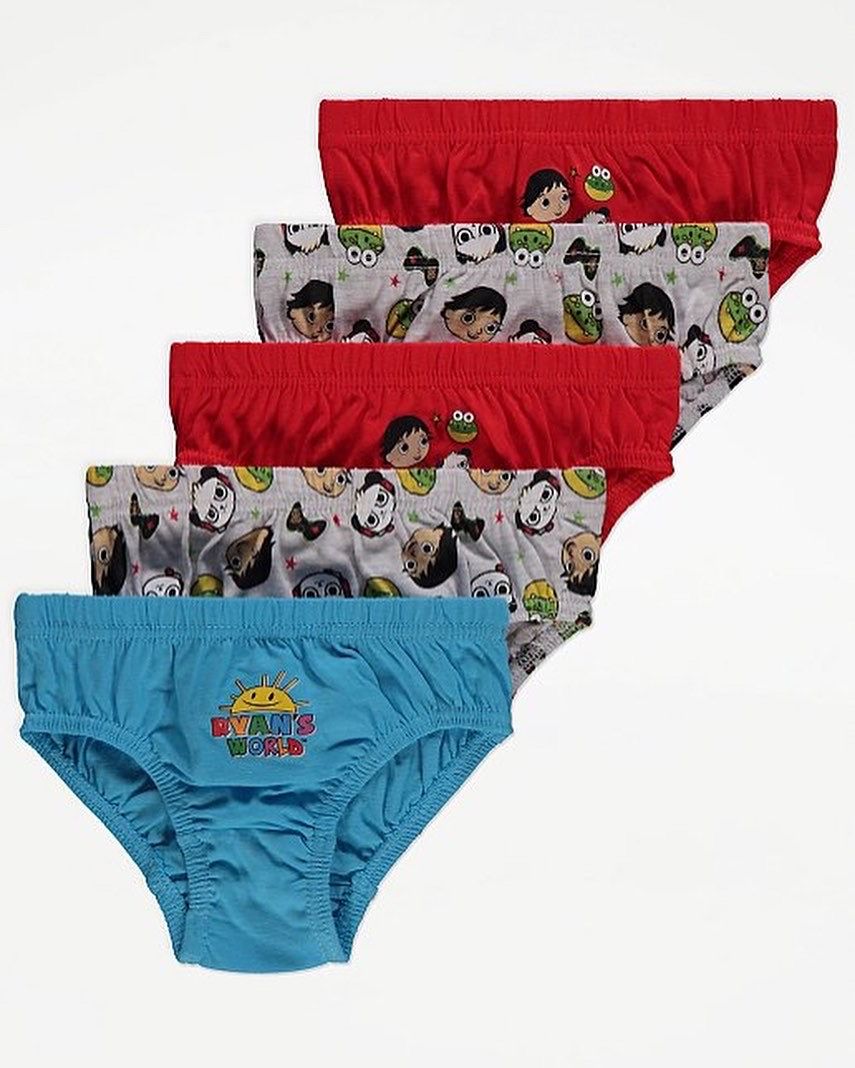 Ryan's World Briefs 5 Pack