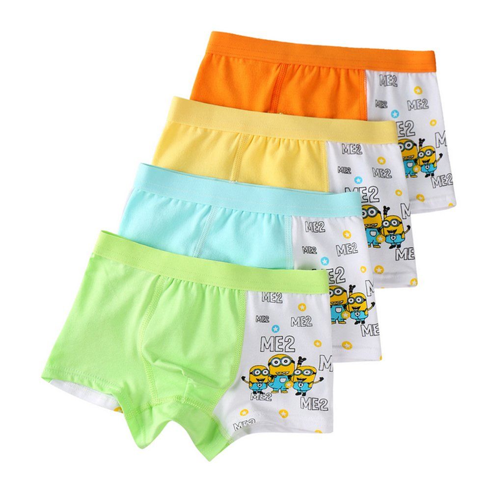 4 In 1 Boys Minion Character Briefs
